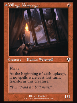 Village Messenger Treatments // Moonrise Intruder (Retro Frame) (INR-466) - Innistrad Remastered