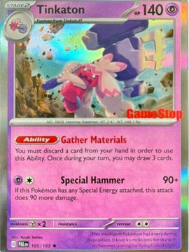 Tinkaton (105/193) (GameStop) [Scarlet & Violet: Paldea Evolved]