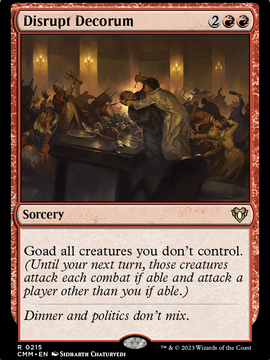 Disrupt Decorum (CMM-215) - Commander Masters Foil