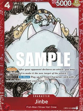 Jinbe (Premium Card Collection -ONE PIECE FILM RED Edition-) (OP01-014) - One Piece Promotion Cards Foil