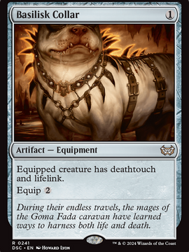 Basilisk Collar (DSC-241) - Duskmourn: House of Horror Commander