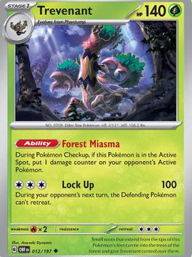 Trevenant (012/197) [Scarlet & Violet: Obsidian Flames]