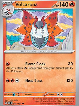 Volcarona (041/197) [Scarlet & Violet: Obsidian Flames]