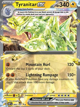 Tyranitar ex (066/197) [Scarlet & Violet: Obsidian Flames]