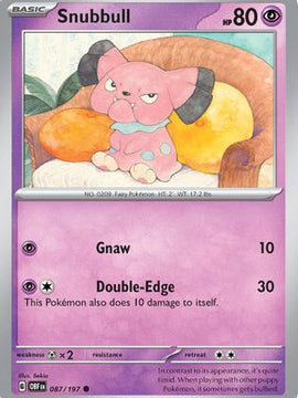 Snubbull (087/197) [Scarlet & Violet: Obsidian Flames]