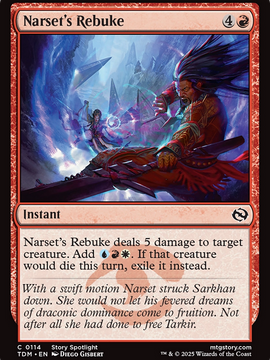 Narset's Rebuke (TDM-114) - Tarkir: Dragonstorm Foil