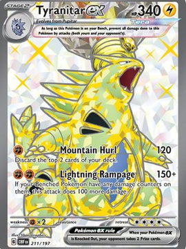 Tyranitar ex (211/197) [Scarlet & Violet: Obsidian Flames]