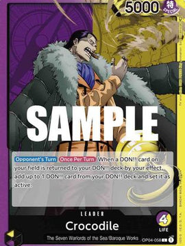 Crocodile (058) (OP04-058) - Kingdoms of Intrigue
