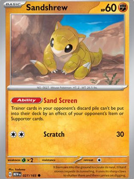 Sandshrew (027/165) [Scarlet & Violet: 151]