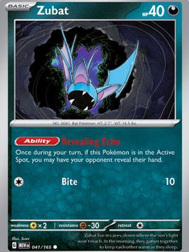Zubat (041/165) [Scarlet & Violet: 151]