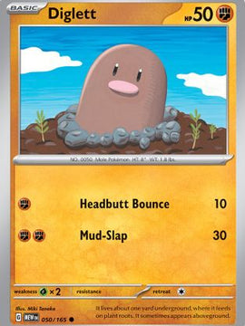 Diglett (050/165) [Scarlet & Violet: 151]