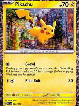 Pikachu (006/015) [McDonald's Promos: 2023 Collection]
