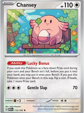 Chansey 113 - SV Scarlet & Violet 151 Holofoil
