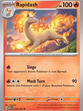 Rapidash (078/165) [Scarlet & Violet: 151]