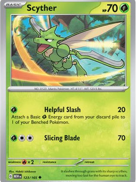 Scyther (123/165) [Scarlet & Violet: 151]