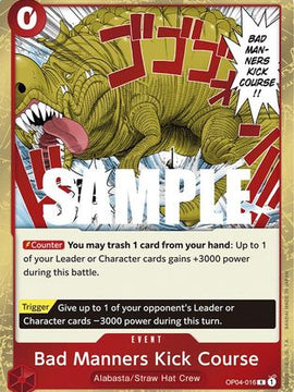 Bad Manners Kick Course (OP04-016) - Kingdoms of Intrigue Foil