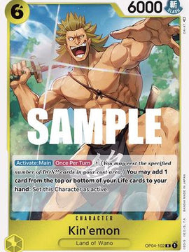 Kin'emon (OP04-102) - Kingdoms of Intrigue Foil