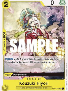 Kouzuki Hiyori (OP04-103) - Kingdoms of Intrigue