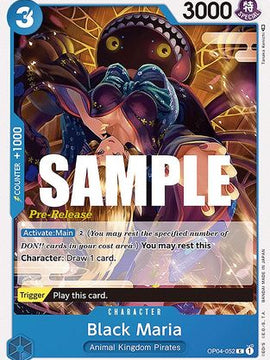 Black Maria (OP04-052) - Kingdoms of Intrigue Pre-Release Cards