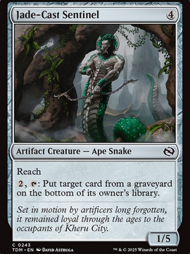 Jade-Cast Sentinel (TDM-243) - Tarkir: Dragonstorm Foil