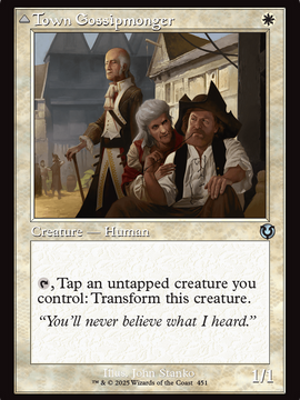 Town Gossipmonger // Incited Rabble (Retro Frame) (INR-451) - Innistrad Remastered Foil