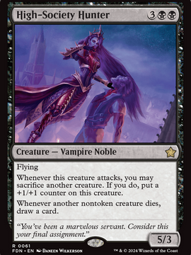 High-Society Hunter (FDN-061) - Foundations Foil