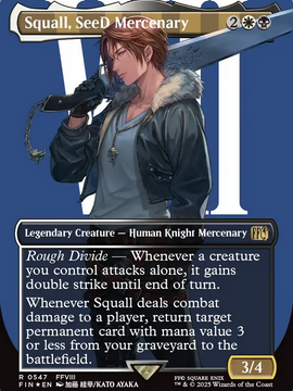 Squall, SeeD Mercenary (FIN-547) - FINAL FANTASY (Borderless) Foil