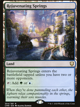 Rejuvenating Springs (CMR-354) - Commander Legends