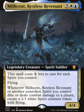 Millicent, Restless Revenant (VOC-039) - Crimson Vow Commander: (Extended Art)