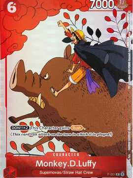 Monkey.D.Luffy (Gift Collection 2023) (P-001) - One Piece Promotion Cards Foil