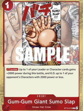 Gum-Gum Giant Sumo Slap (ST10-015) - Ultra Deck: The Three Captains Foil