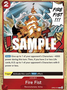 Fire Fist (OP05-019) - Awakening of the New Era Foil