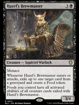 Hazel's Brewmaster (BLC-017) - Bloomburrow Commander