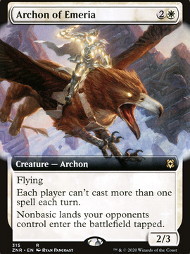 Archon of Emeria (ZNR-315) - Zendikar Rising: (Extended Art) Foil