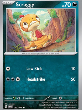 Scraggy (060/091) [Scarlet & Violet: Paldean Fates]