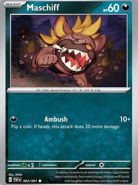 Maschiff (062/091) [Scarlet & Violet: Paldean Fates]