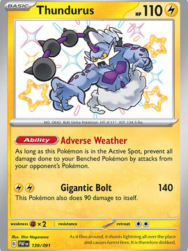 Thundurus (139/091) [Scarlet & Violet: Paldean Fates]