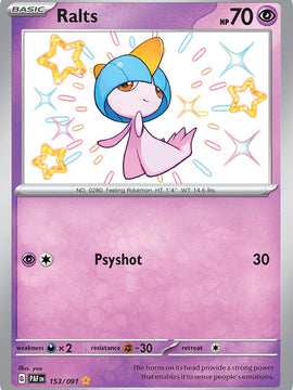 Ralts (153/091) [Scarlet & Violet: Paldean Fates]