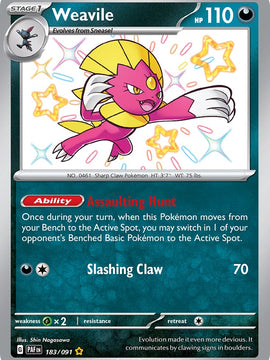 Weavile (183/091) [Scarlet & Violet: Paldean Fates]