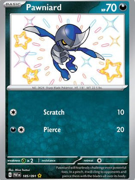 Pawniard (185/091) [Scarlet & Violet: Paldean Fates]