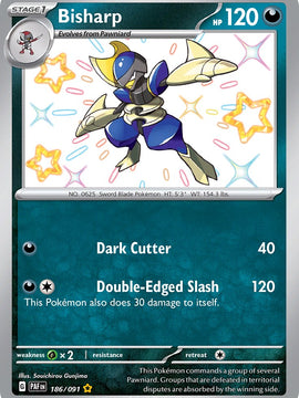 Bisharp (186/091) [Scarlet & Violet: Paldean Fates]