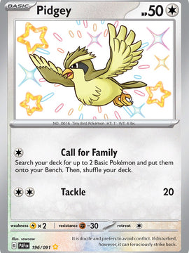 Pidgey (196/091) [Scarlet & Violet: Paldean Fates]