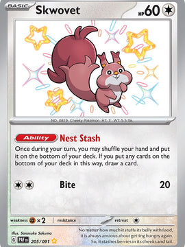 Skwovet (205/091) [Scarlet & Violet: Paldean Fates]