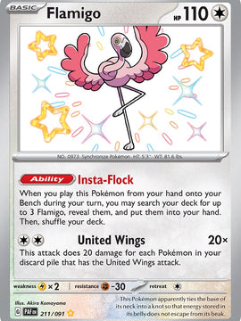 Flamigo (211/091) [Scarlet & Violet: Paldean Fates]
