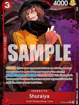 Shuraiya (Alternate Art) (OP06-009) - Wings of the Captain Foil
