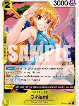 O-Nami (OP06-101) - Wings of the Captain Foil