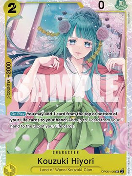 Kouzuki Hiyori (OP06-106) - Wings of the Captain Foil