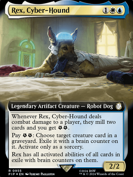 Rex, Cyber-Hound (PIP-955) - Fallout: (Extended Art) Foil