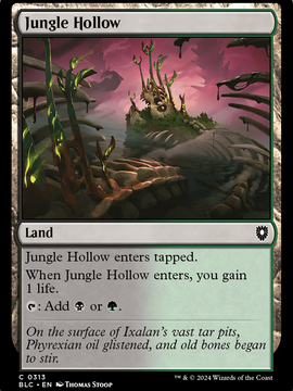 Jungle Hollow (BLC-313) - Bloomburrow Commander