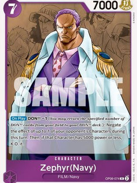 Zephyr (Navy) (OP06-074) - Wings of the Captain Foil